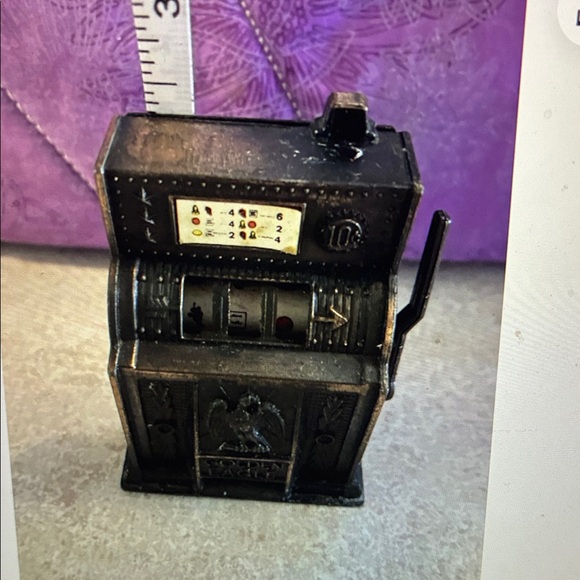 Die Cast Pencil Sharpener Miniature Metal Golden Eagle Machine Vintage - Picture 9 of 11